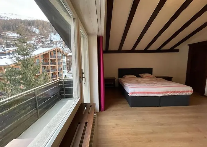 شقة Rooftop - The Real Matterhorn View